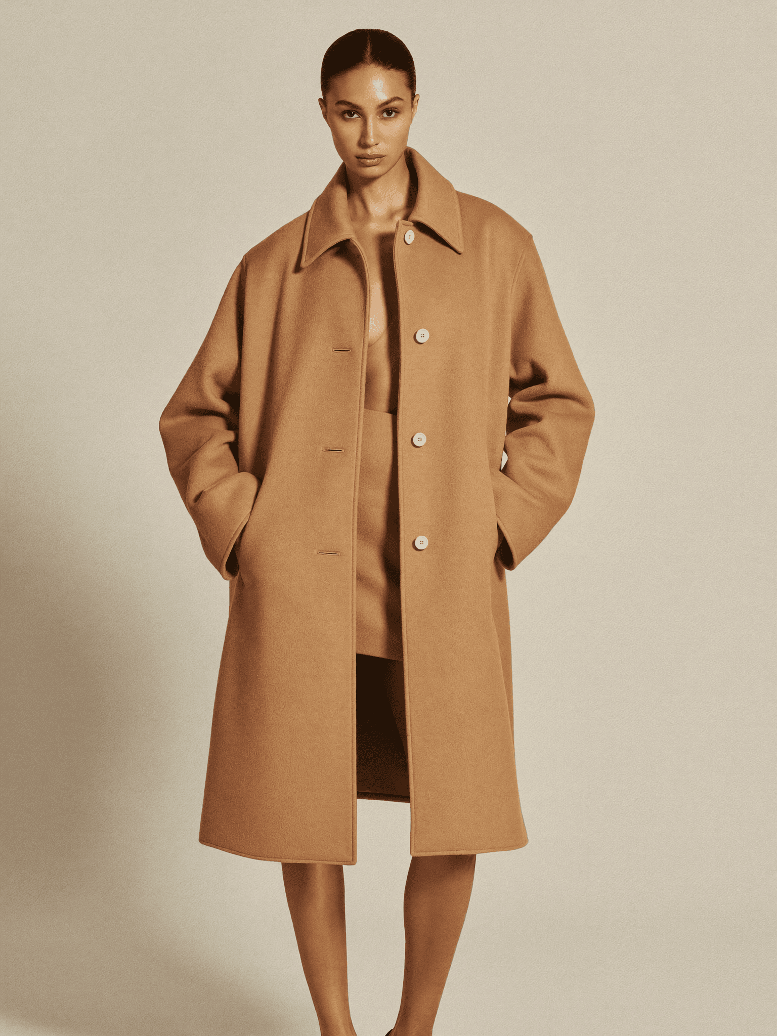 Abrigo Paño Oversize